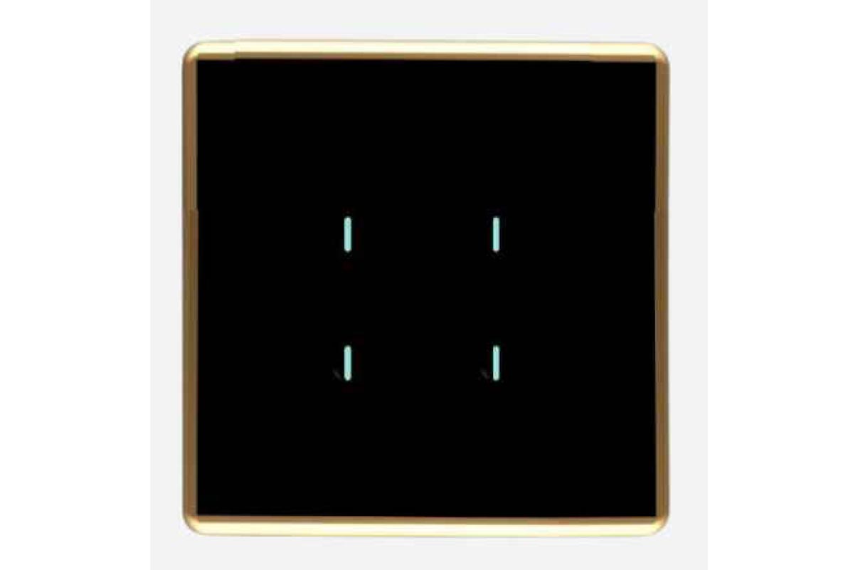 Full Glass Touch 4 Switch 1 Socket (1-10A)