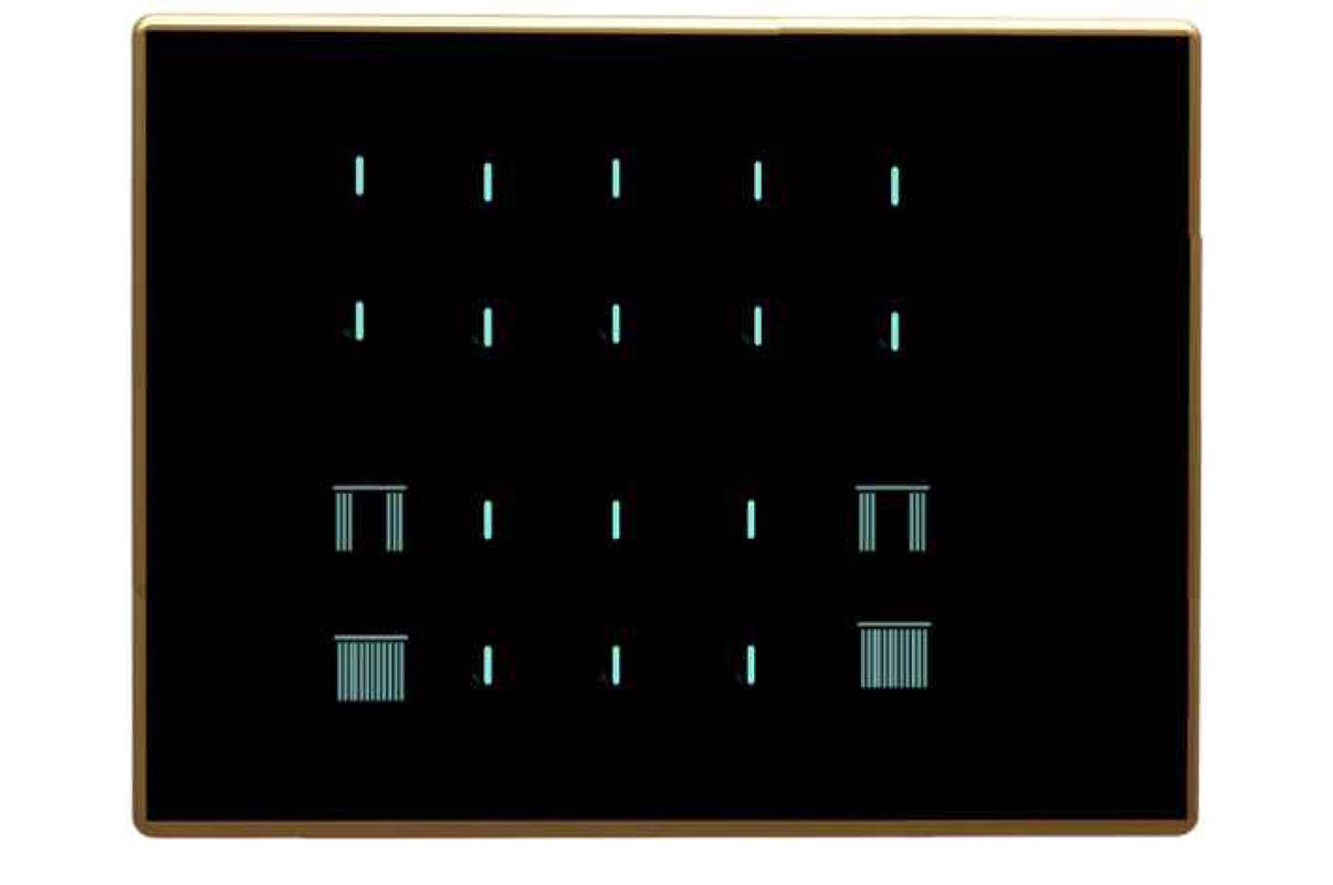 Full Glass Touch 6 Switch (1-25A) 1 Socket (1-10A)